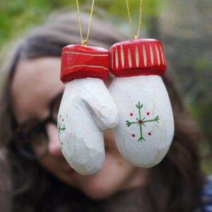 Rękawiczka na choinkę