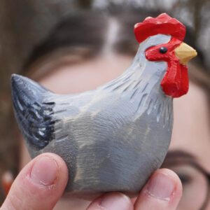 Szara kura do koszyczka